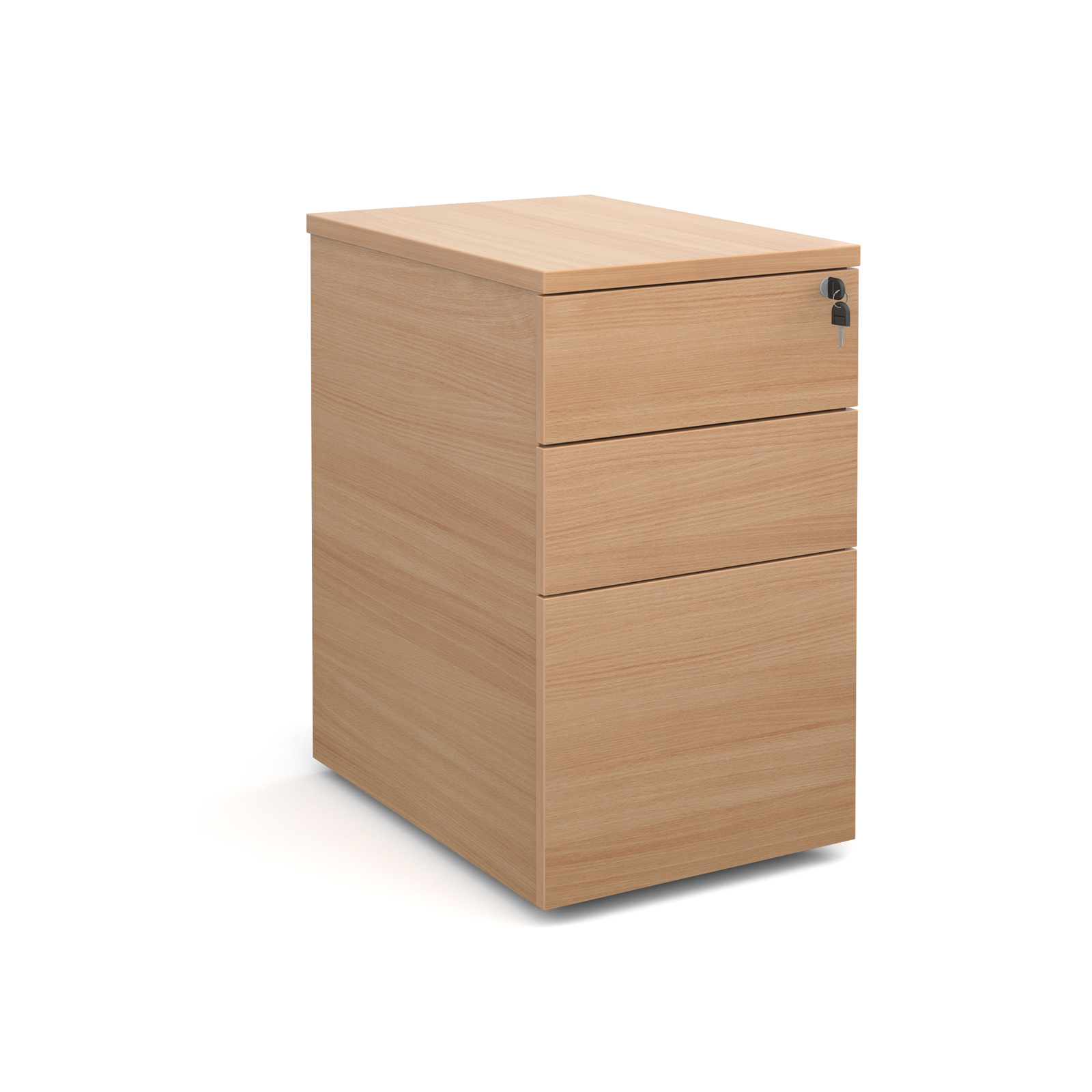 3 drawer Deluxe desk high pedestal