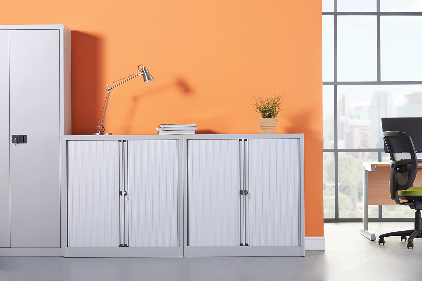 Bisley Systems Storage Tambour Cupboard (3 Sizes, 10 Colours)
